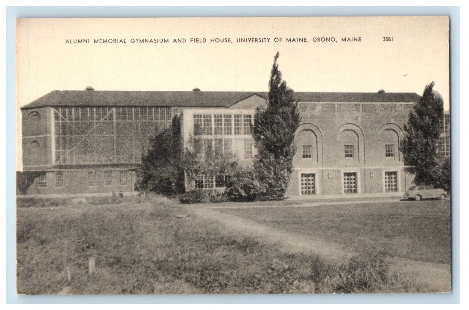 c1940\'s Alumni Memorial Gymnasium, University of Maine Orono ME Postcard