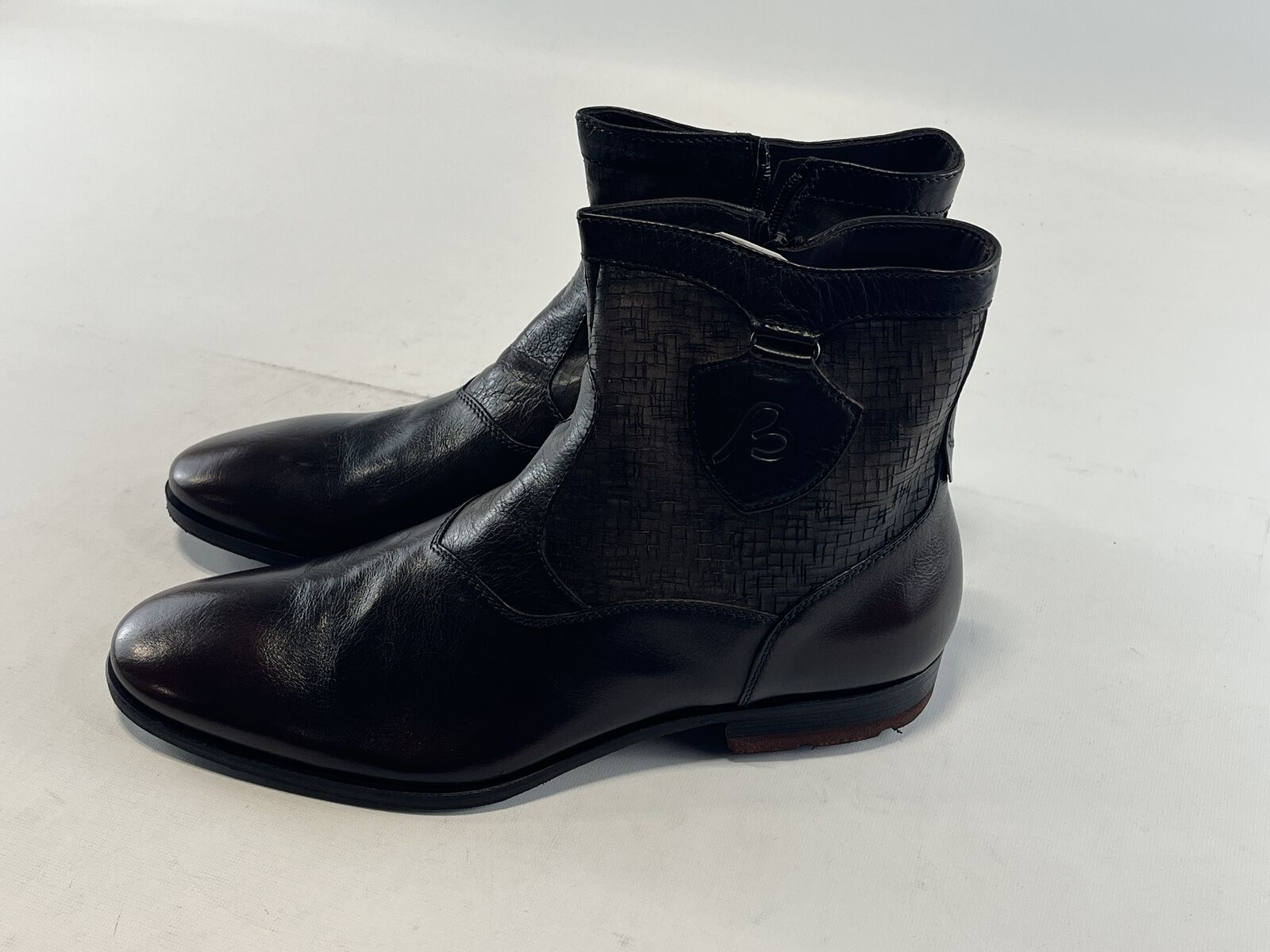 Mens Bacco Bucci Brown Genuine Leather Devito Boots Size 13D NEW