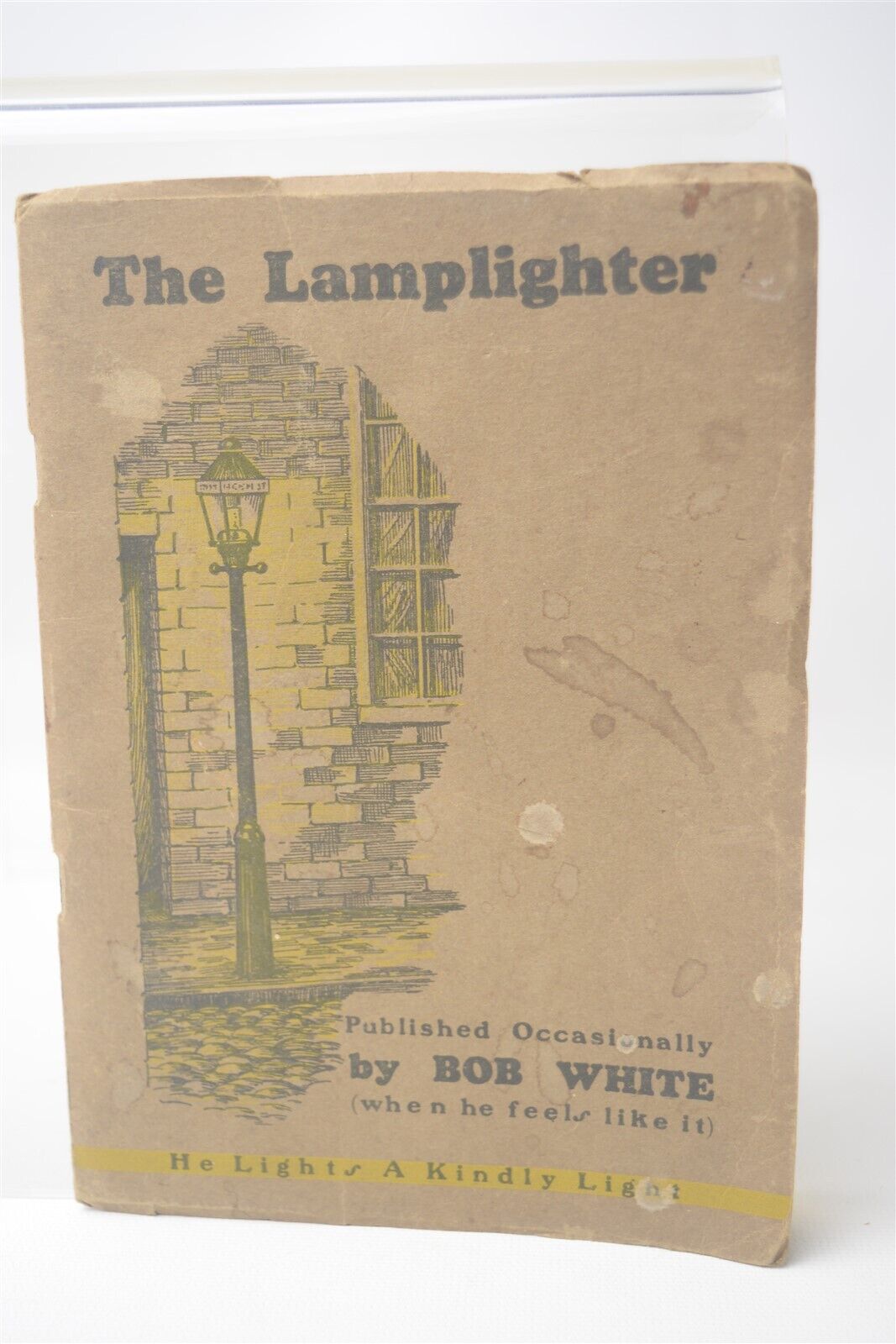 Vintage 1934 The Lamplighter He Lights a Kindly Light Bob White Boston Mas