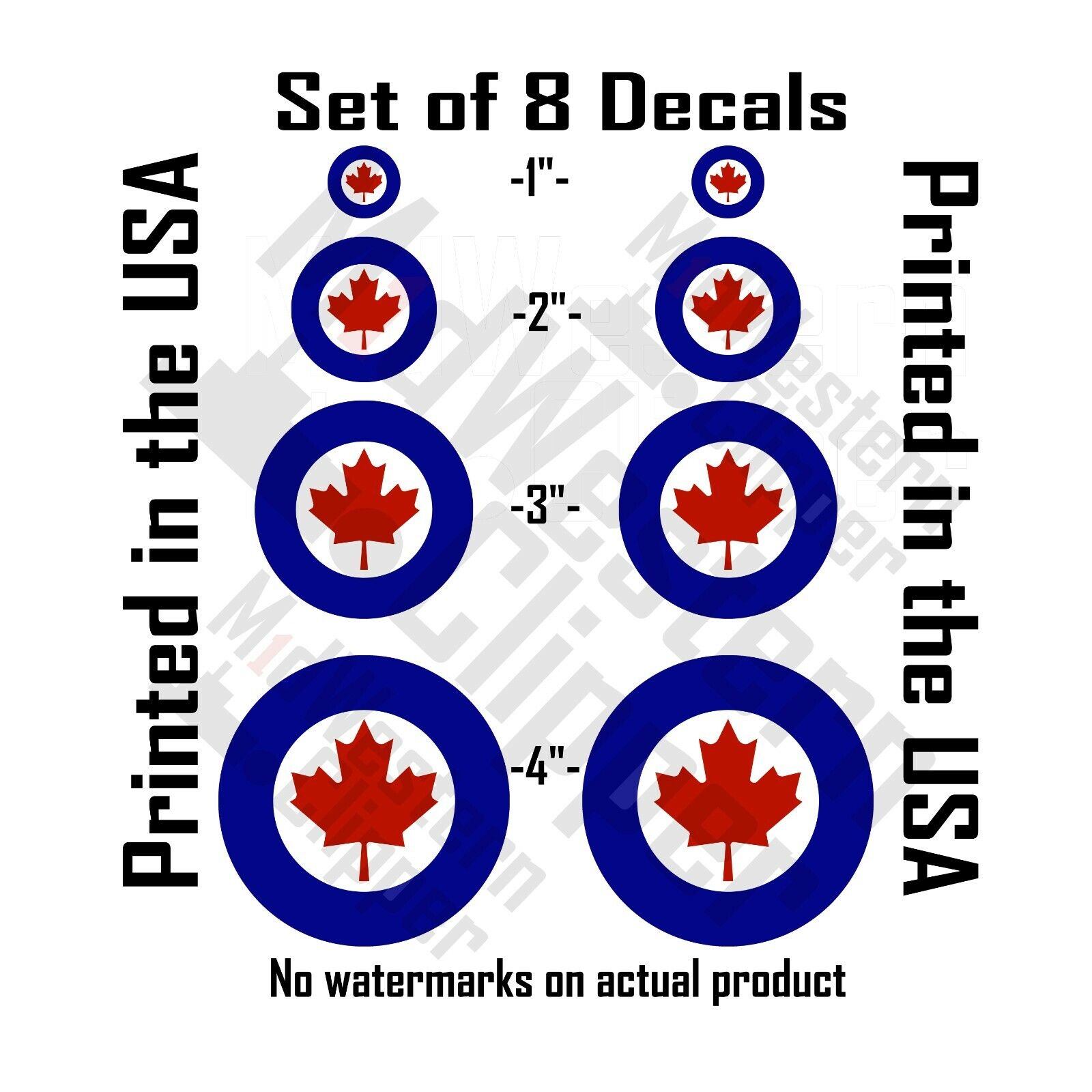 8 Canadian RCAF roundels 2 x1\