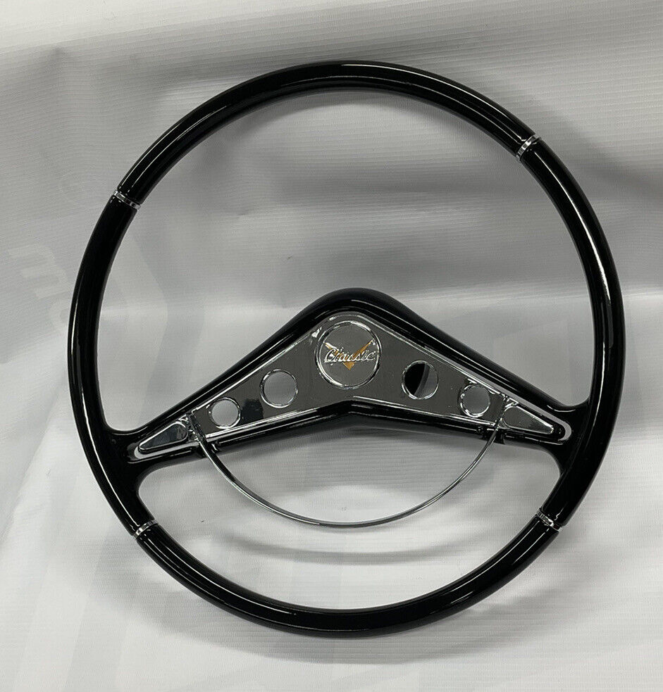 1958 1959 1960 Chevrolet Impala Custom 15 Inch Steering Wheel W/ Chrome Horn Cap