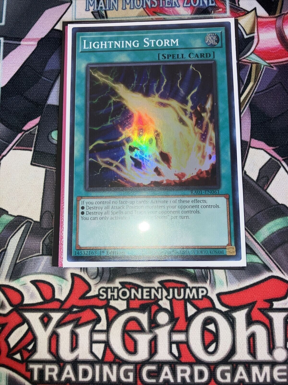 Lightning Storm  Secret Rare RA01-EN061 Yugioh and extra card