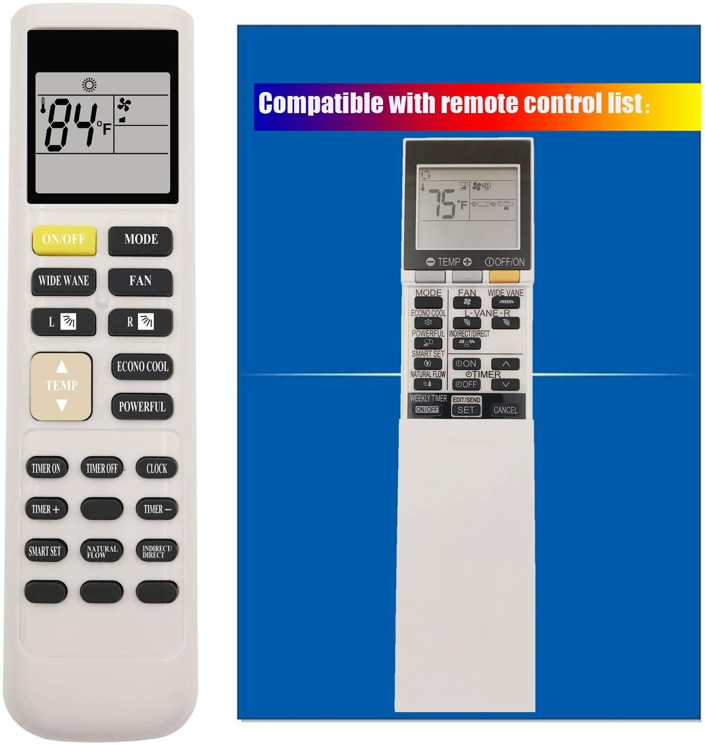 Mitsubishi Electric Mr. Slim Air Conditioner HVAC Remote Control SG15H E22T43426