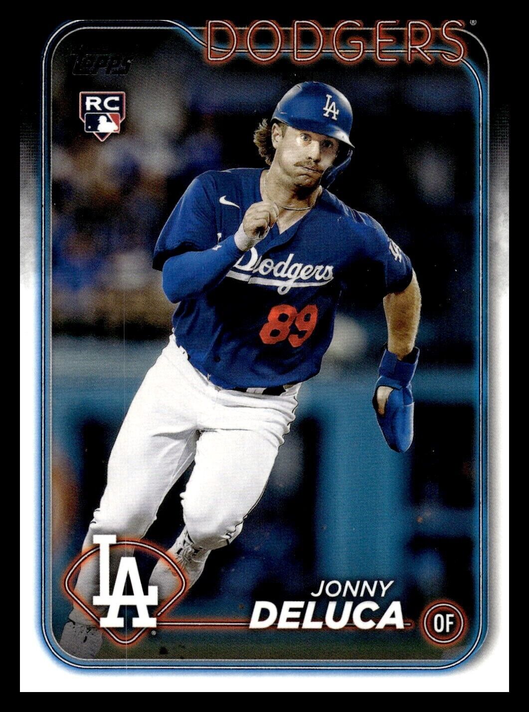 2024 Topps Series 1 Base 233 Jonny Deluca, Los Angeles Dodgers RC