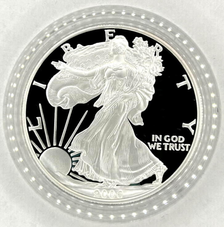 2006-W 1 oz Proof American Silver Eagle Mint Original Box & COA / Pristine