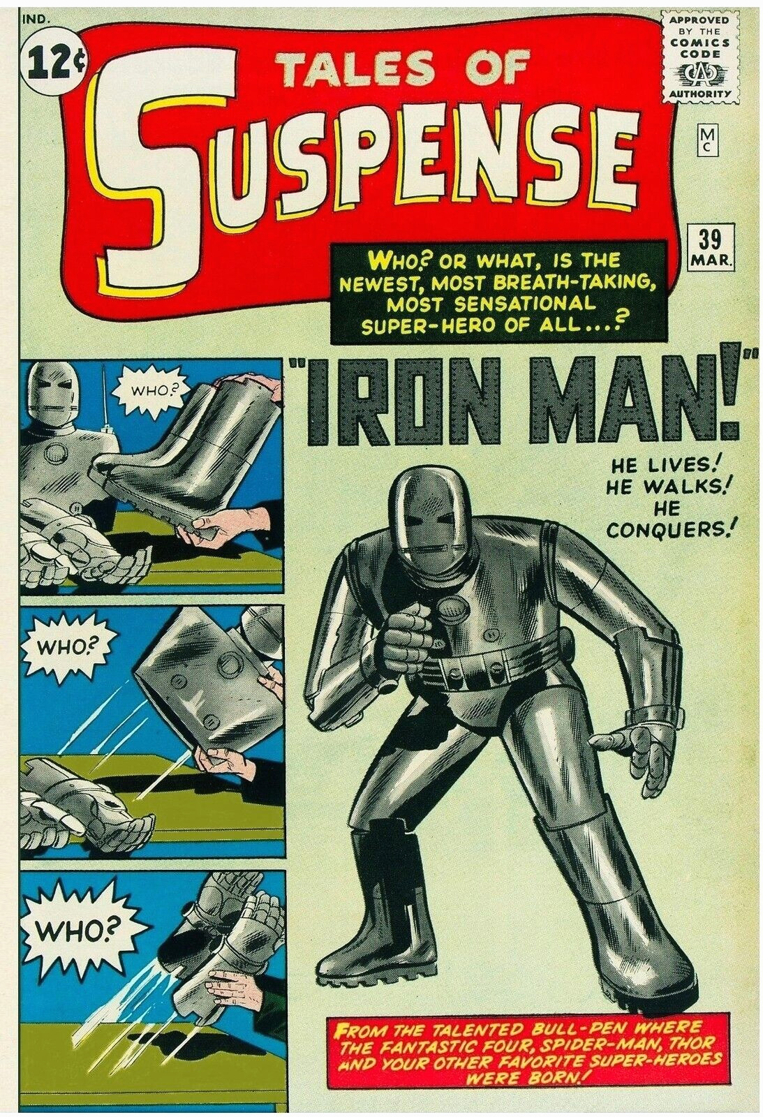 Facsimile reprint covers only to TALES OF SUSPENSE #39 - (1963)
