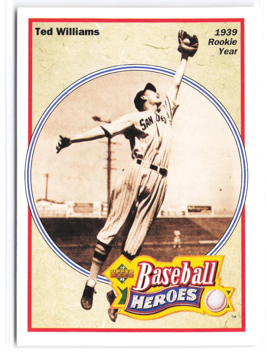 1992 Upper Deck #28 Ted Williams Baseball Heroes: Ted Williams
