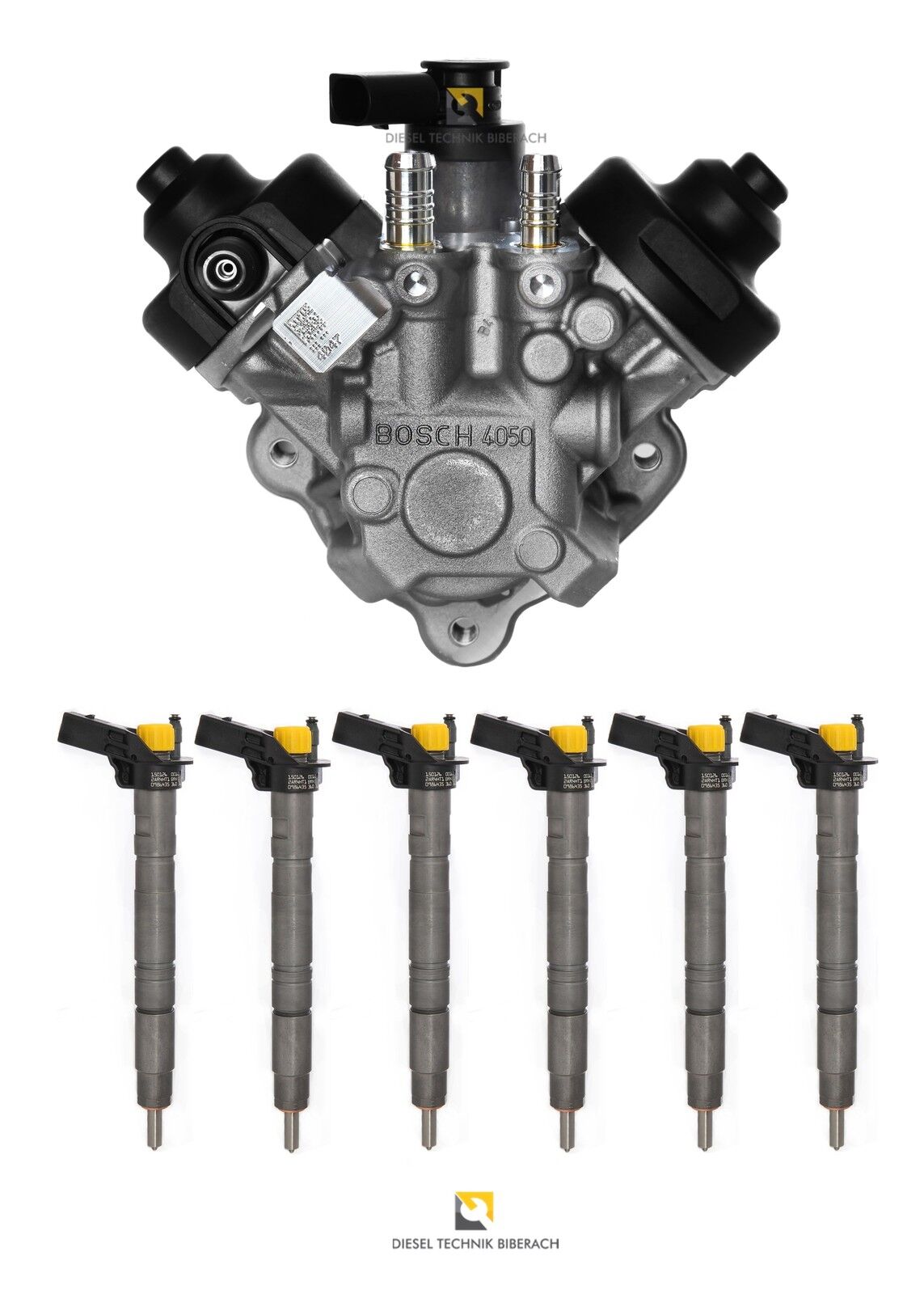 Injector + high pressure pump Audi A4 A5 A6 Q5 Q7 3.0 TDI 0445010611 059130755AH