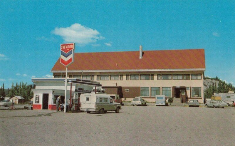 PAXTON Alaska 1950-60s Lodge & CHEVRON Gas Station OLD PHOTO