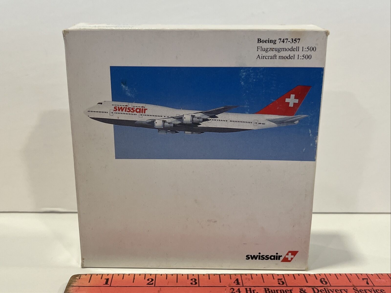 1:500 Herpa Swissair Swiss Switzerland Airlines Boeing 747 357 Scale Toy Wings