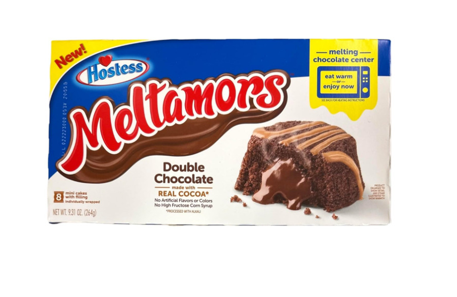 Hostess Meltamors Double Chocolate Mini Snack Cakes Cupcakes 8 Pack Rare New