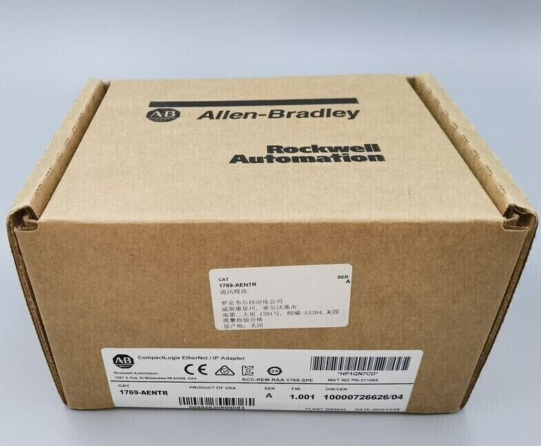 New Factory Sealed AB 1769-AENTR SER A Compactlogix Ethernet/IP Adapter