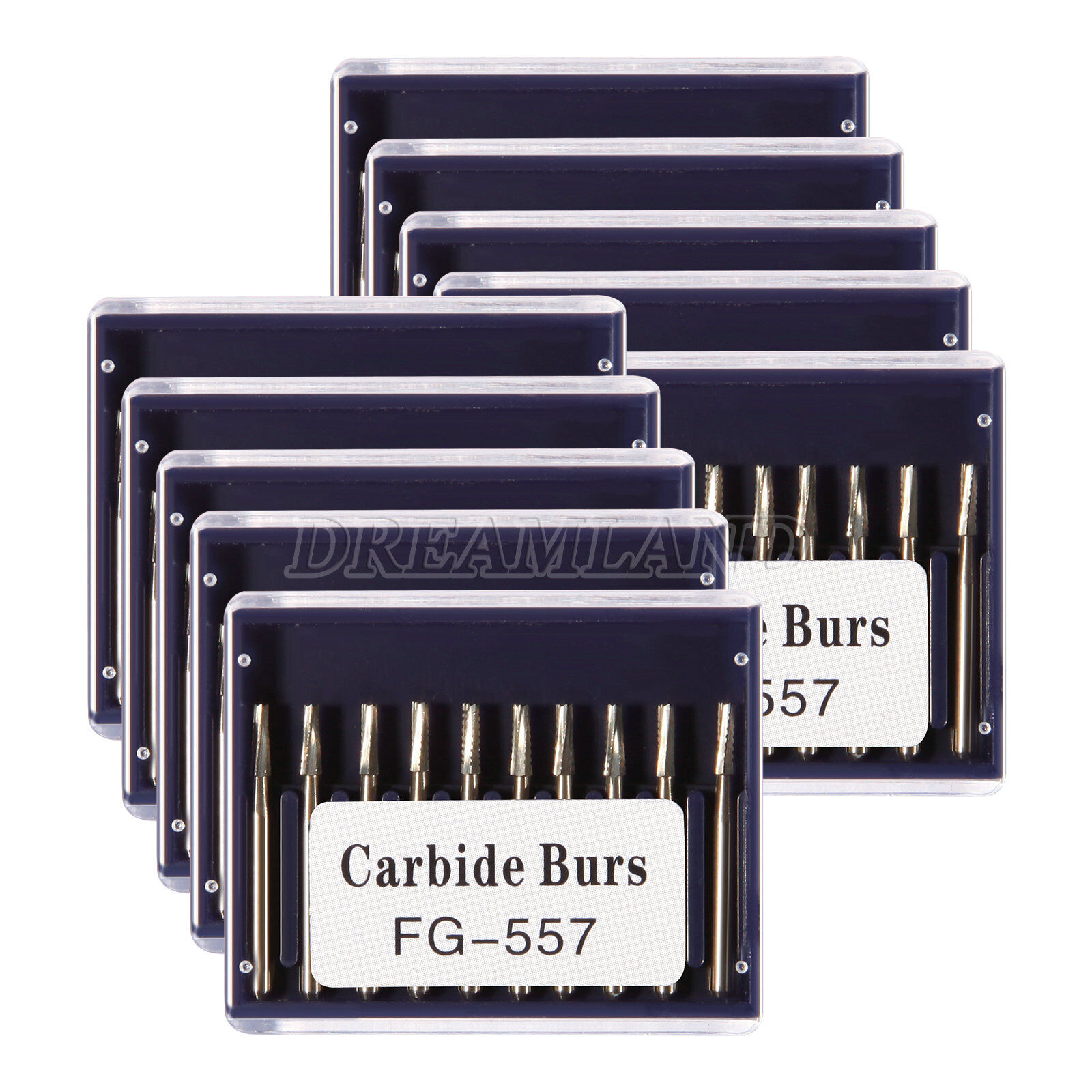 100pcs Dental Carbide Burs FG557 1.6mm for High Speed Handpiece