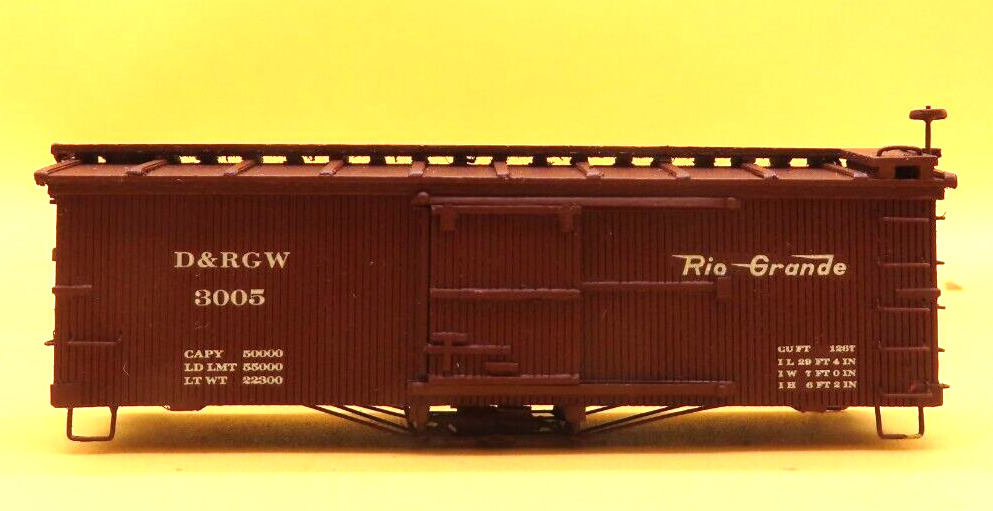 PACIFIC TRACTION 3005 D&RGW BOXCAR HOn3 SCALE
