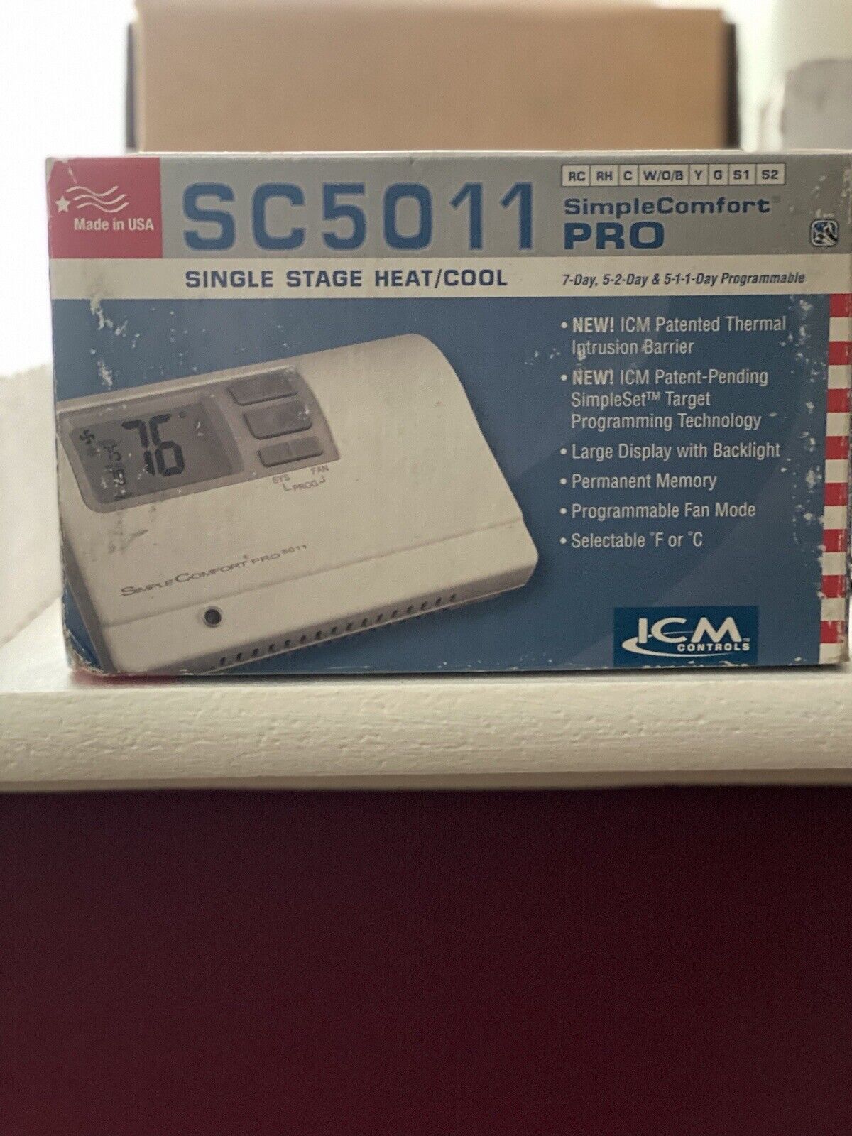 ICM SC5011 / SC5011 Thermostat