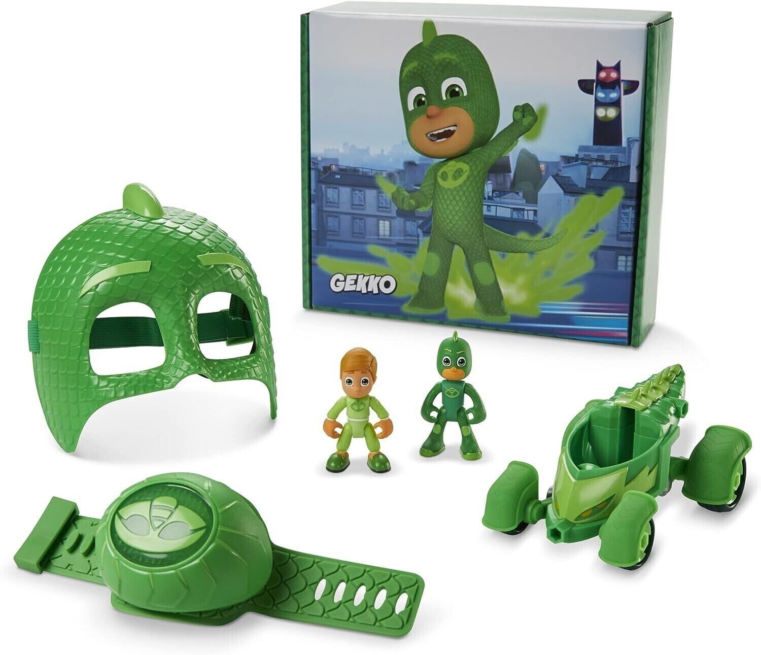 PJ Masks Gekko Power Pack Toy Set with Action Figures Pretend Play (damaged box)