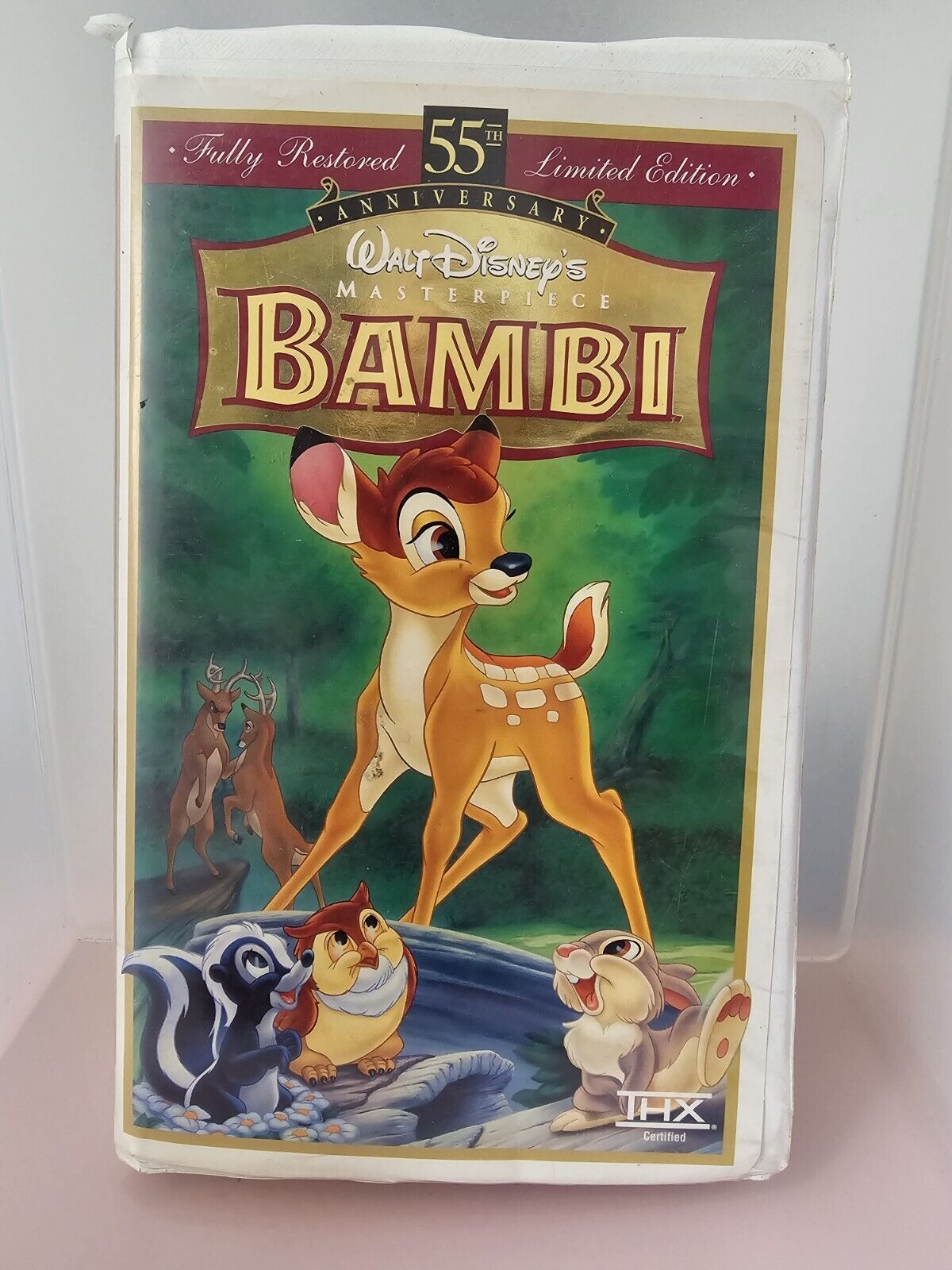 Disney Bambi 55th Anniversary Walt Disney\'s Masterpiece VHS Limited Edition Used