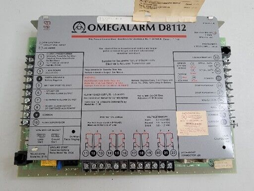 Radionics OmegaAlarm D8112 Fire Alarm Module Control Board Used Untested