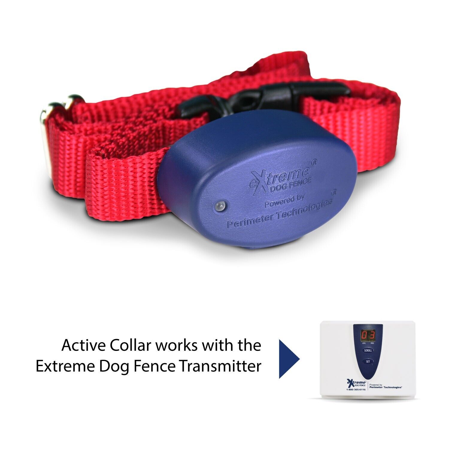 Extreme Dog Fence Add-On or Replacement Receiver Collar - G2 + Free Blue Strap