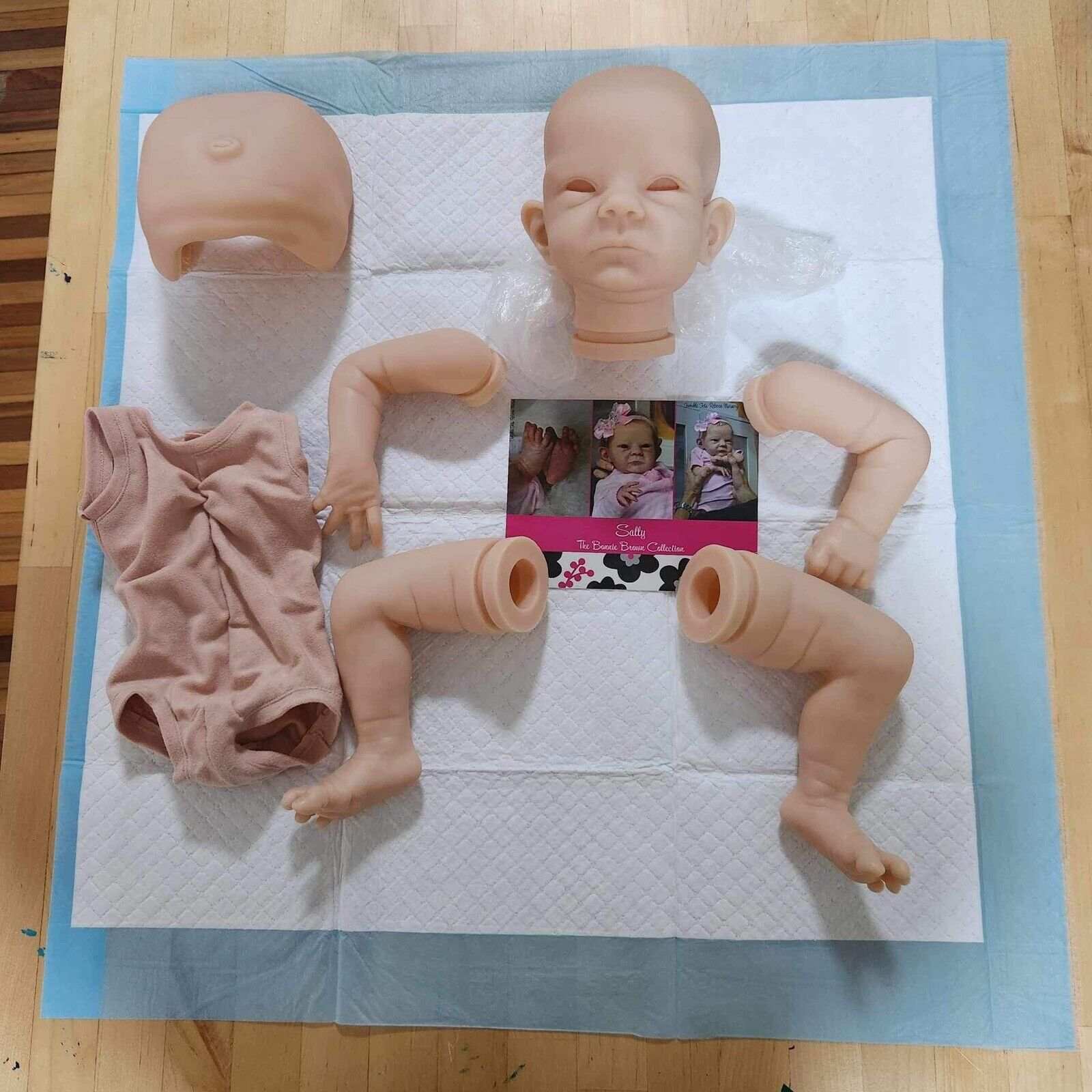 Sally By Bonnie Brown - Blank Unpainted Reborn Doll Kit