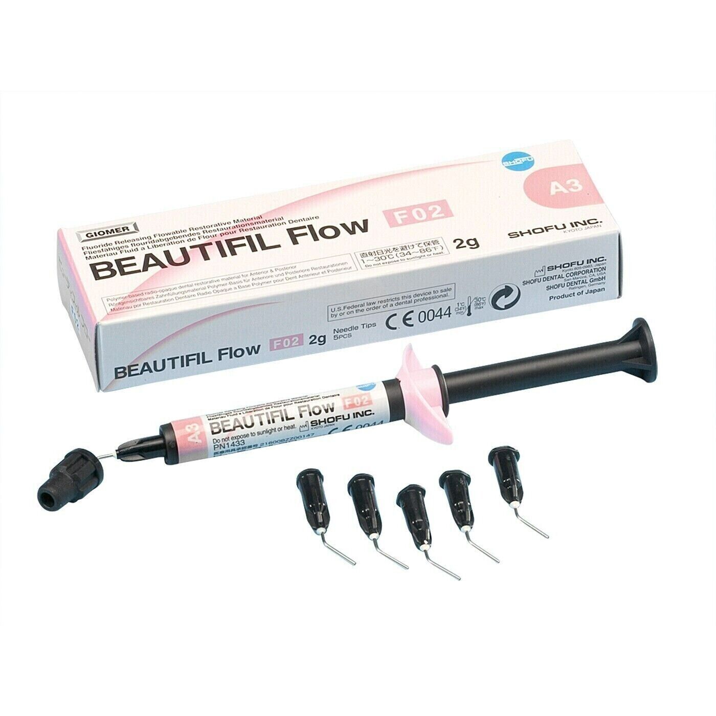 Shofu Beautifil Flow 2gm FO2 Dental Fluoride Flowable Composite All Shades