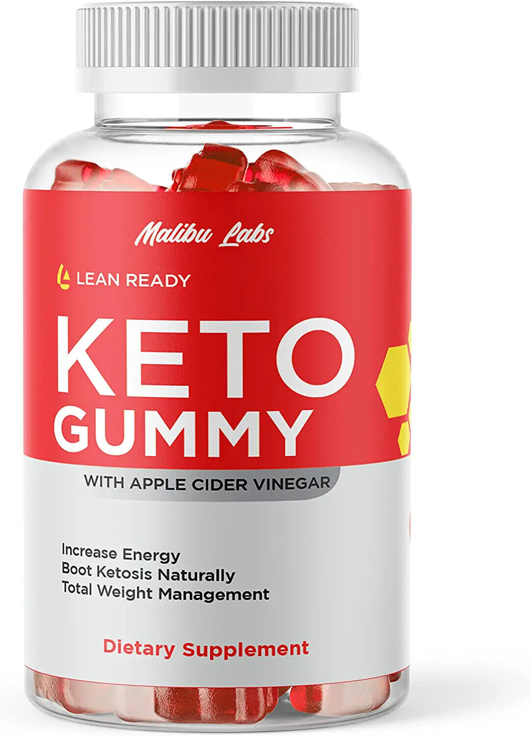 Lean Ready Keto ACV Gummies Apple Cider Vinegar Advanced Formula 1Pk