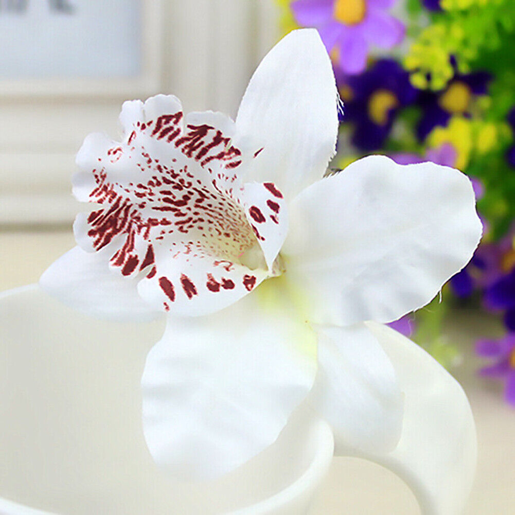 1PC Chic Orchid Flower Large Hair Clamp Claw Clip Barrette Hair Accessories DIY