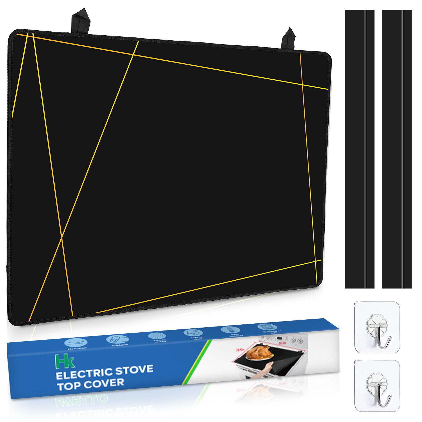Stove Top Cover for Electric Stove (28.5”x 20.5”) Cooktop Protector (Line)