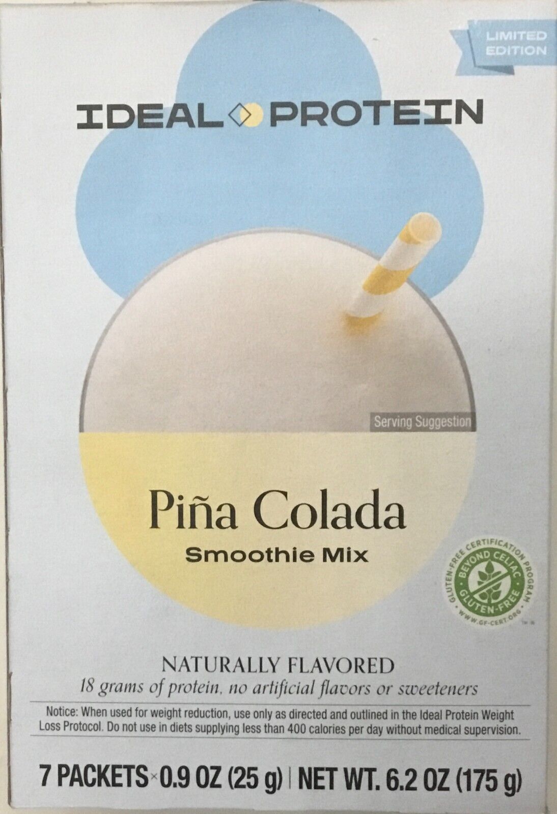Ideal Protein Piña Colada Smoothie Mix - 7 packets
