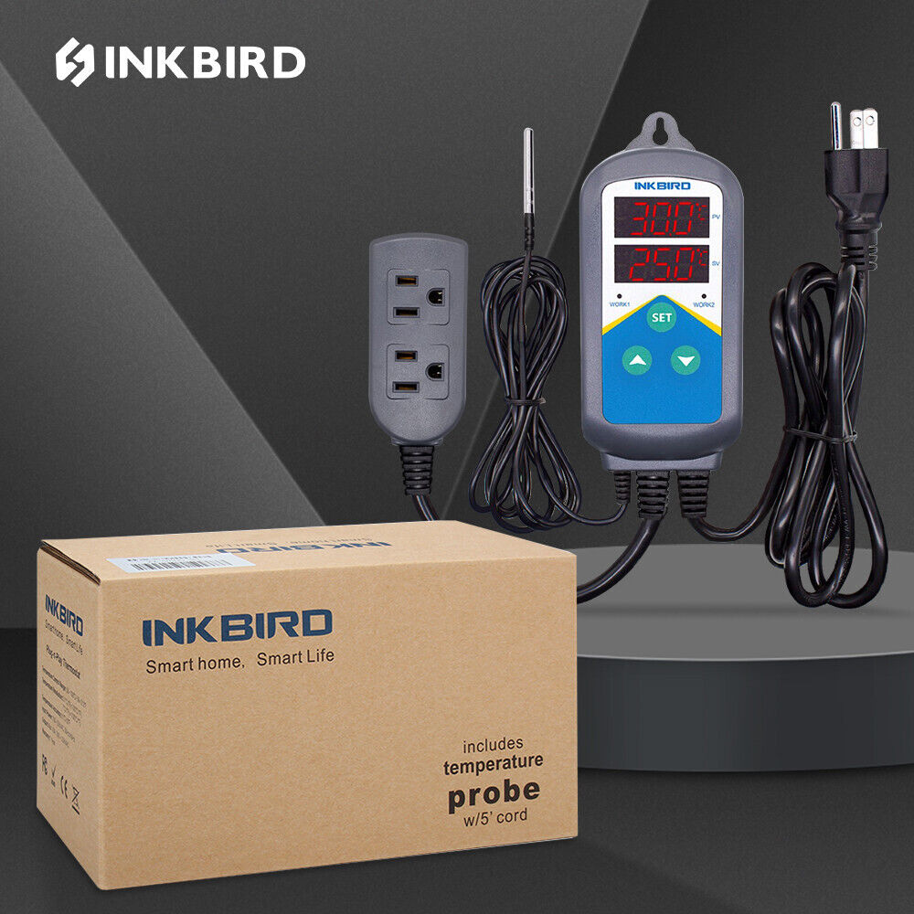 Inkbird Wired Digital Temperature Controller Heat Thermostat Hydroponics ITC306T