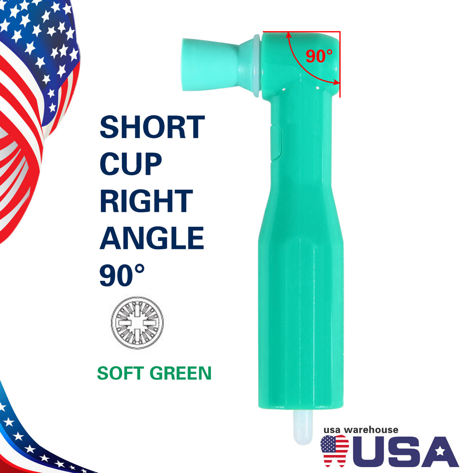 Prophy Angle, Soft Cup, Green, Latex-Free, Box of 500