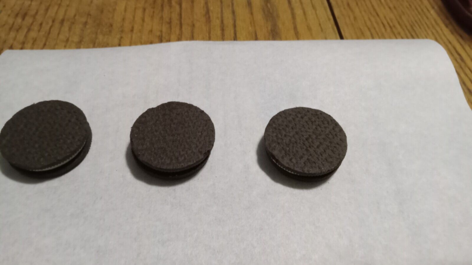 3 One-Side Flipped Oreo. Double Stuffed. RARE DEFECT HARD TO FIND