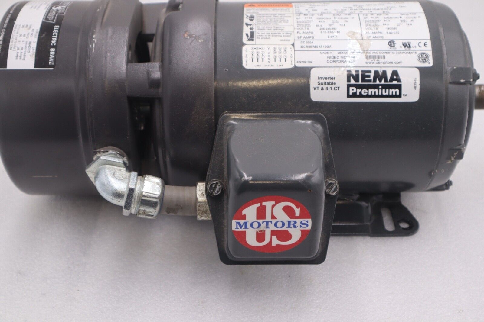 US Motors Shur Stop 3 lb-ft Electric Brake 105631106003 Motor #2545