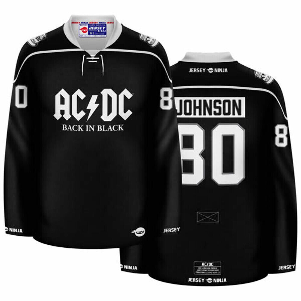AC/DC Back in Black Hockey Jersey