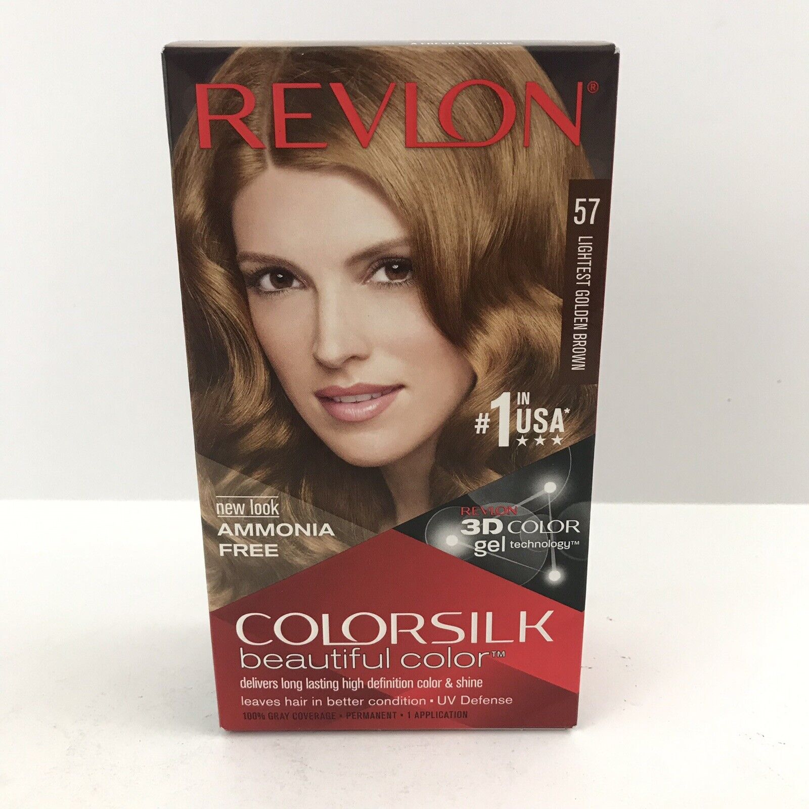 Revlon Colorsilk 57 Beautiful Color Lightest Golden Brown 1 Count New