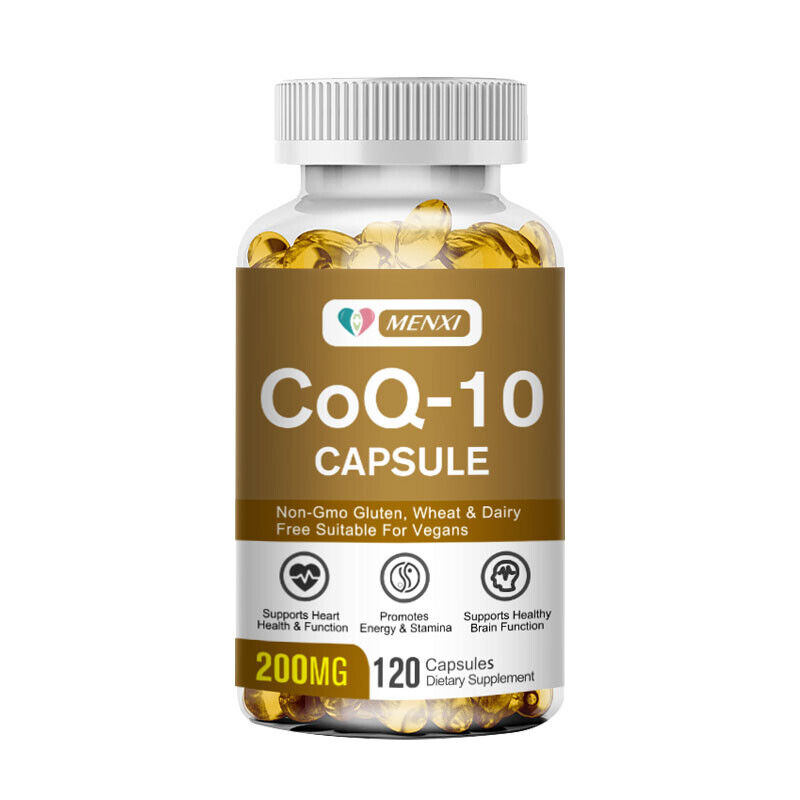 Coenzyme Q-10  200mg CoQ10 Capsules120/240/480Caps Heart Health Energy Support