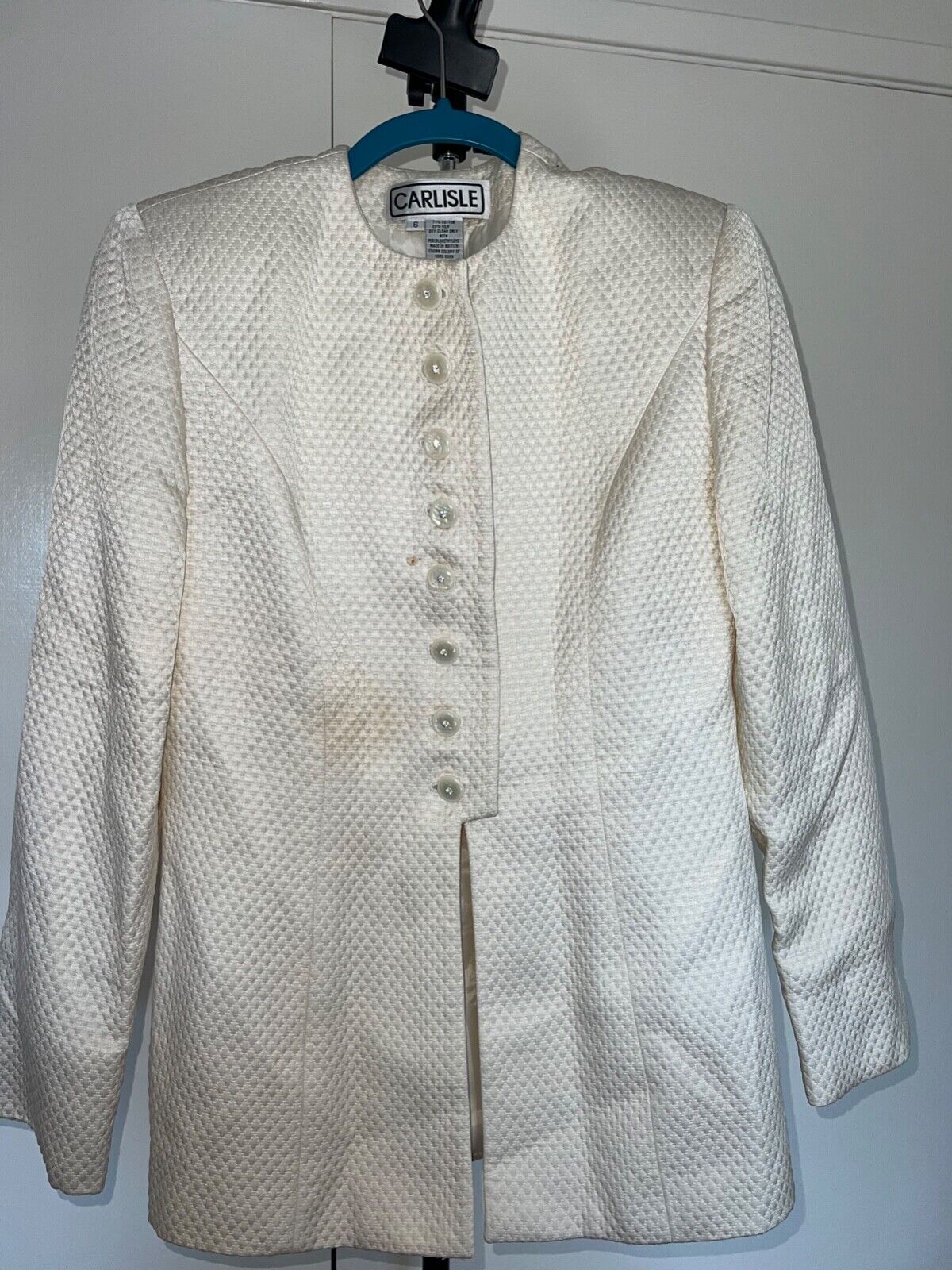 vintage carlisle coat size medium quilt material - great condition 