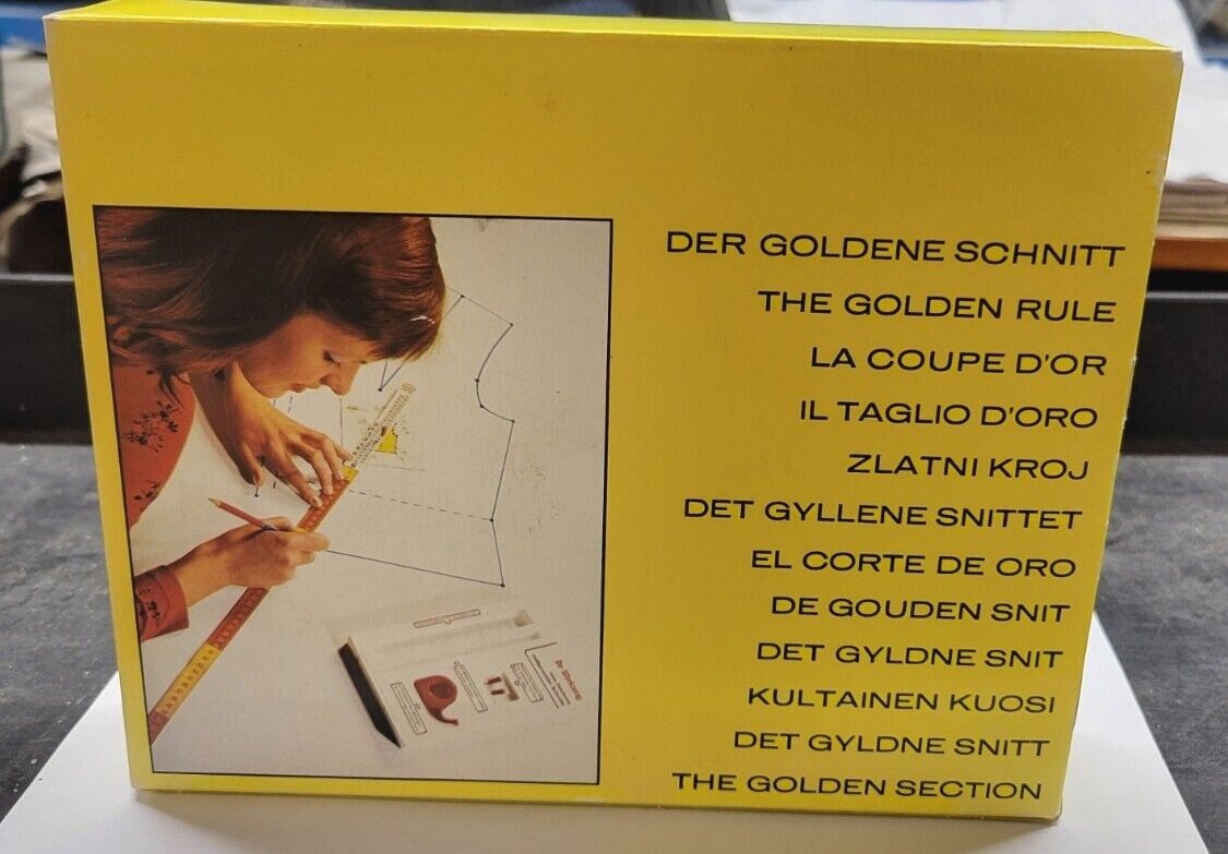 1987 Lutterloh System Golden Rule Sewing Pattern Making Kit Germany New In Box