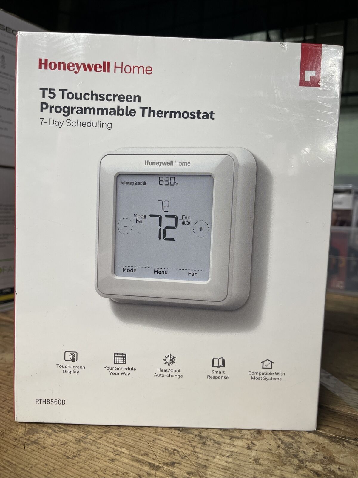 Honeywell T5 Touchscreen 7-Day Programmable Thermostat (RTH8560D) NEW SEALED