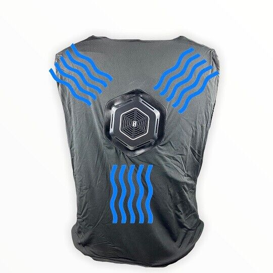 Thin Ice Moisture Wicking Thermo-Cool Cooling Vest with Battery Pack