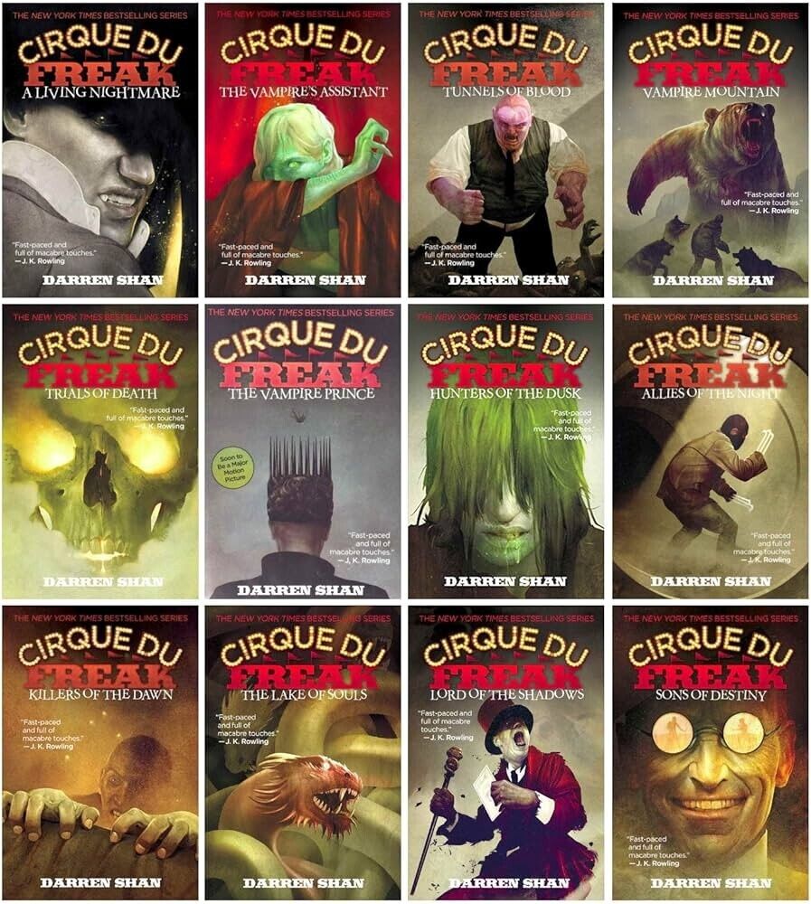 Hard Cover Complete Set Series - Lot of 12 Cirque Du Freak Books by Darren Shan