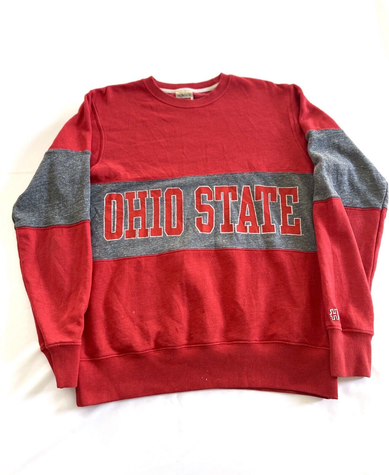 Vintage Homage Ohio State Two Tone Crewneck Sweatshirt