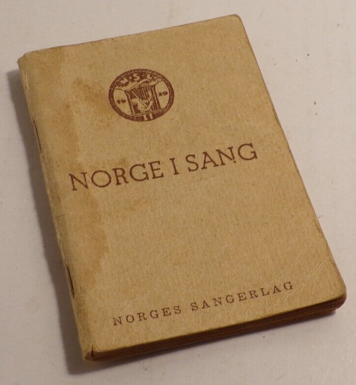 Vintage 1929 Norge I Sang Norges Sangerlag Norway In Song Norwegian Mini Book
