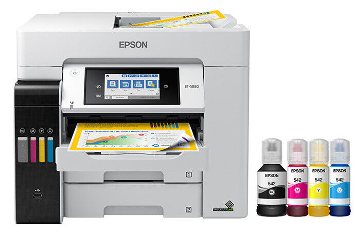 Epson EcoTank Pro ET-5880 All-in-One - 1 Year Ltd Warranty