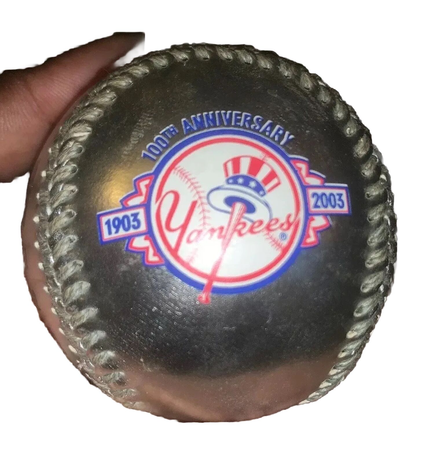 New York Yankees 100th Anniversary 1903 2003 Official MLB Baseball Mint Vtg