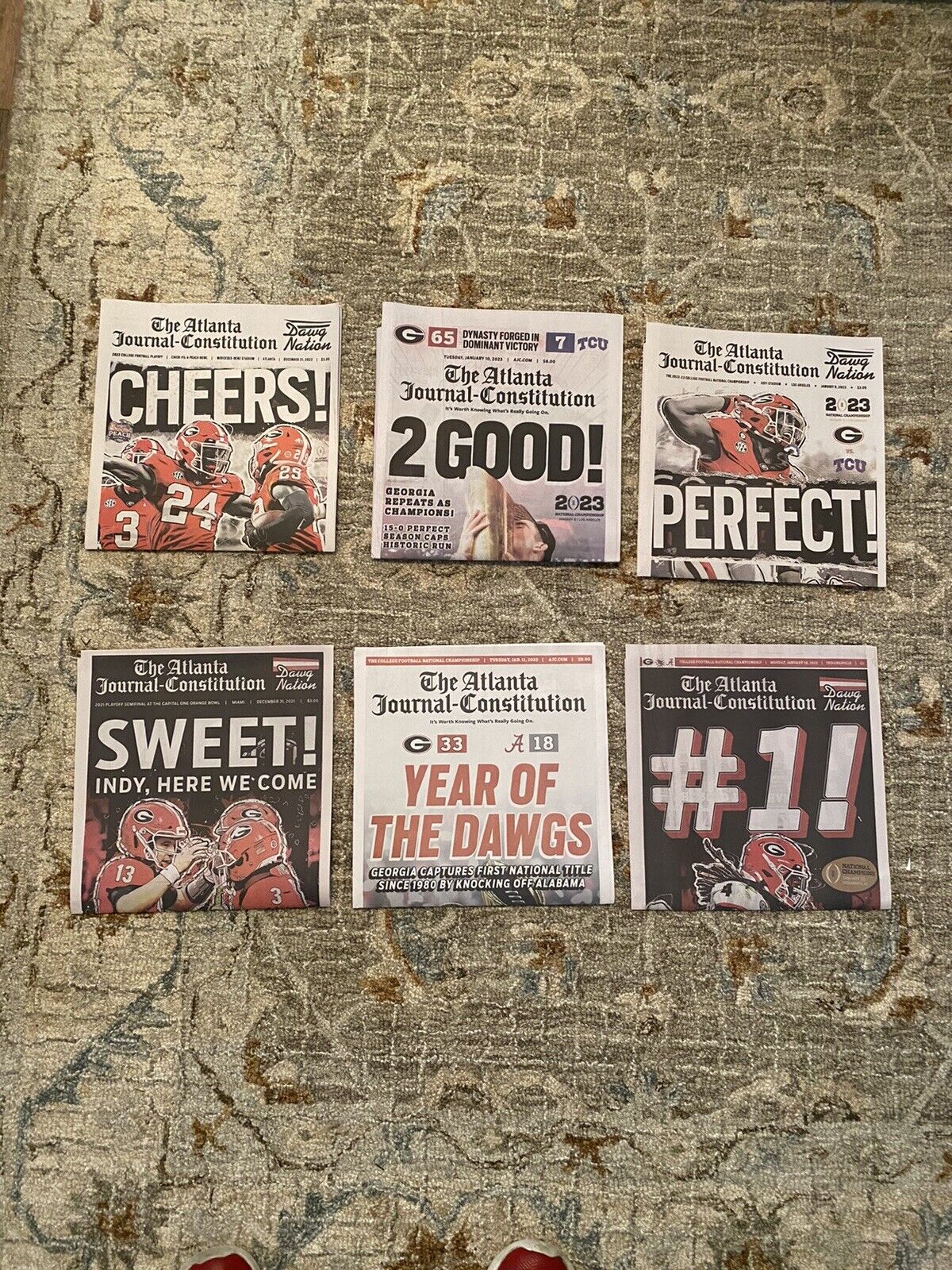 NEW UGA AJC 6pk Best 6 Papers From Both Years