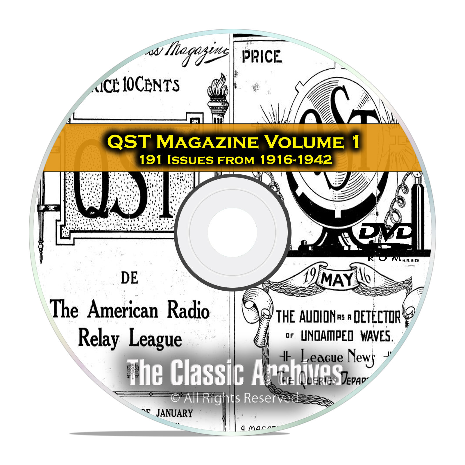 QST Magazine, Volume 1, 191 Vintage Old Time Ham Radio Issues DVD CD C05