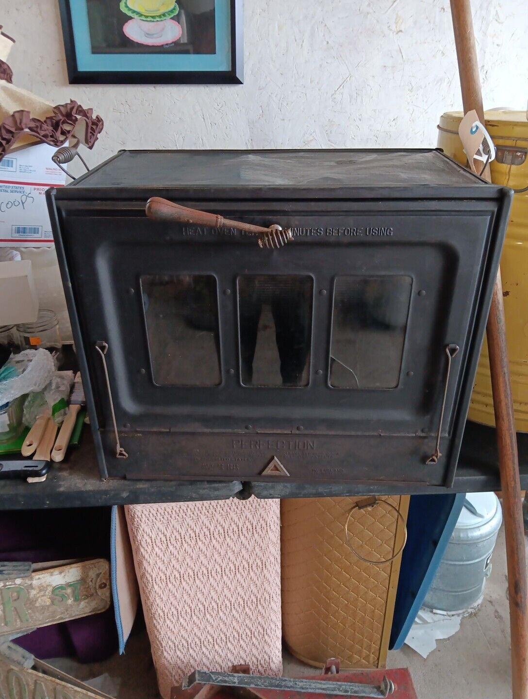 Antique Perfection Bread Warmer, Camp Oven Pie Stove Preppers, Farm House 1920s