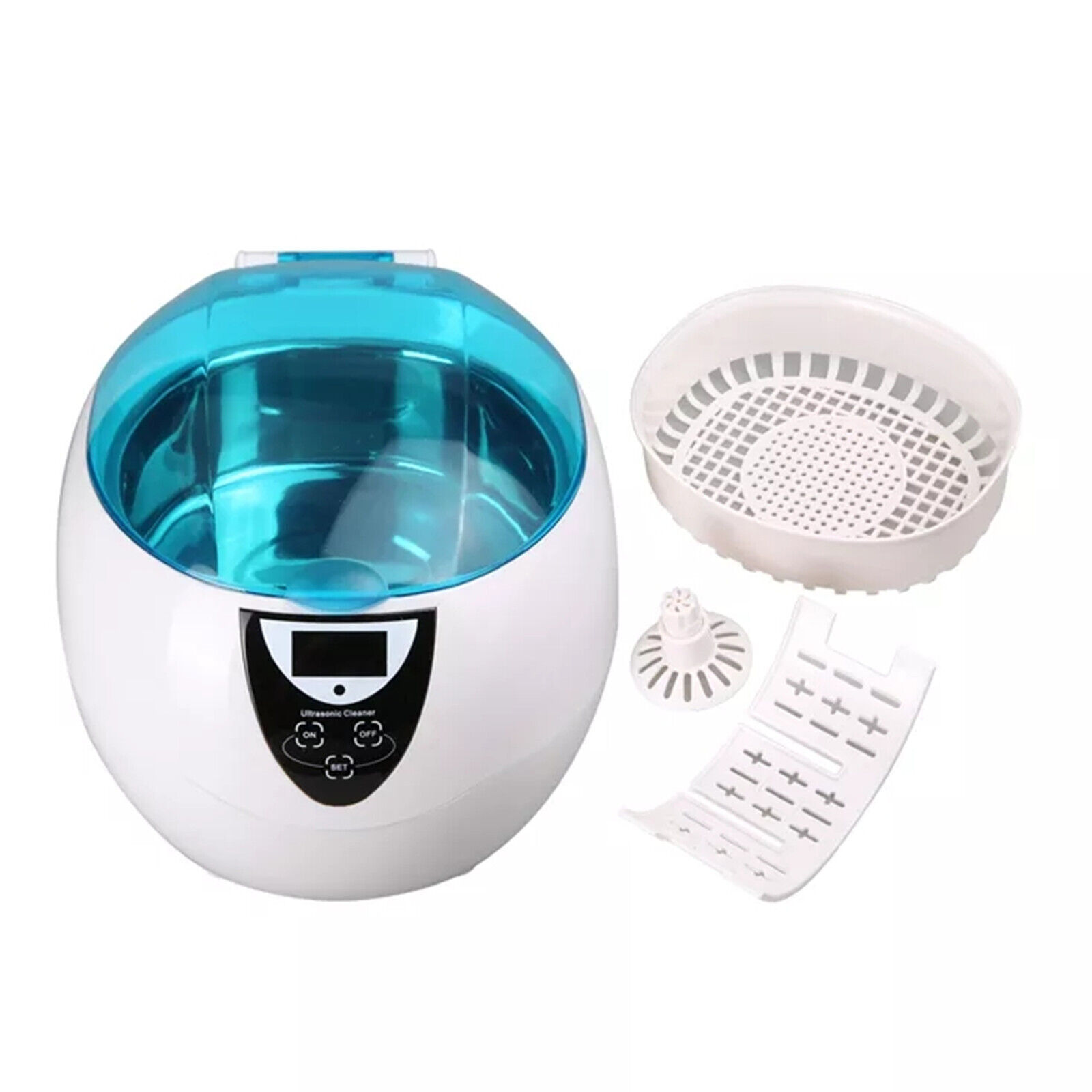 750ml Digital Ultrasonic Cleaner with LED Screen for Jewelry Watch Denture 5200A