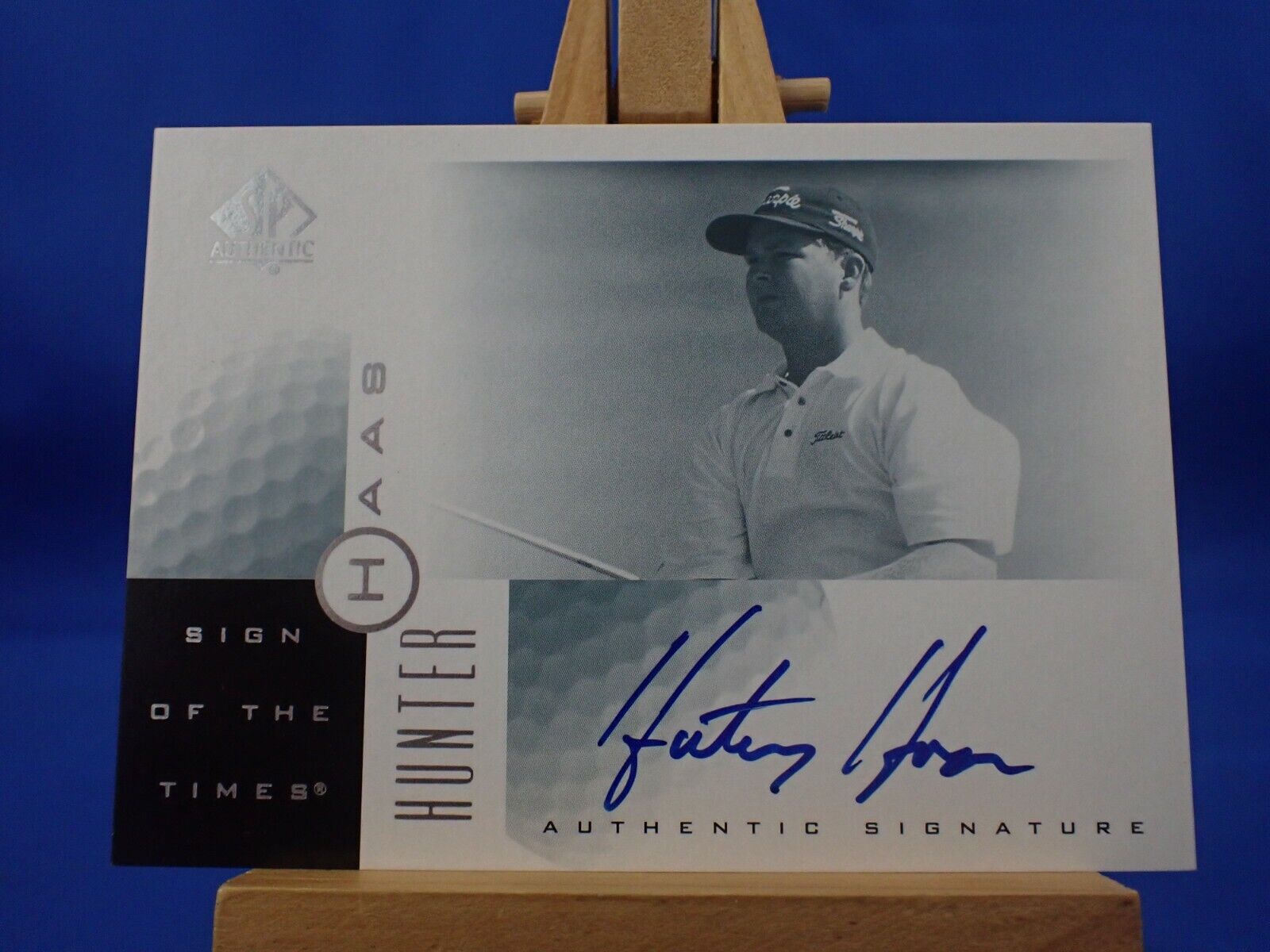 Hunter Haas SP Authentic Golf 2001 Sign of the Times  Autograph Auto 